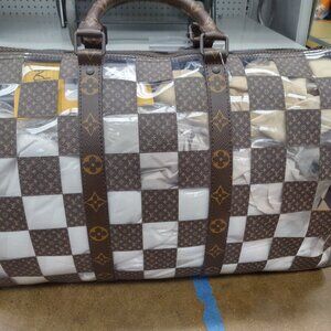 Louis Vuitton Virgil Abloh Monogram Clear Chess Keepall 50